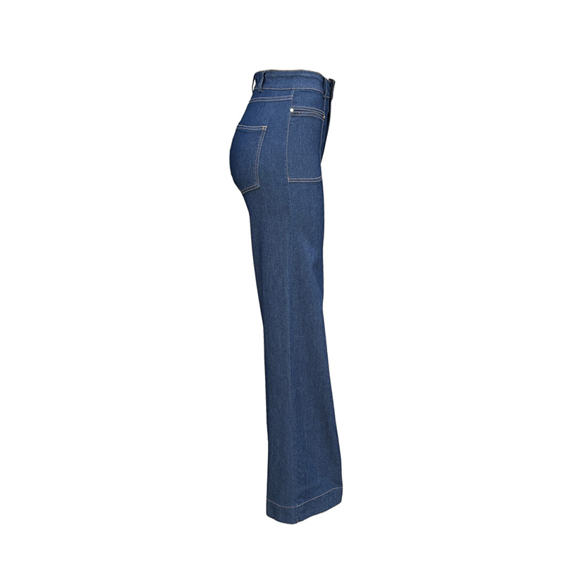 Women's denim bell bottom pants（6065）