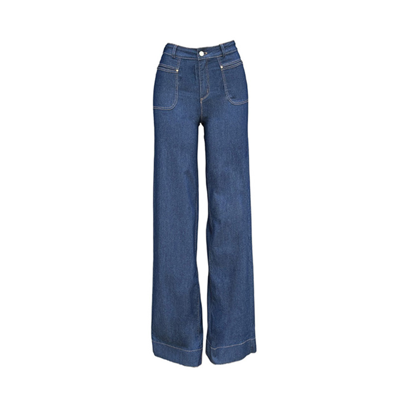 Women's denim bell bottom pants（6065）