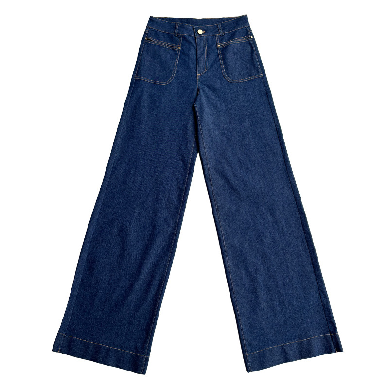 Women's denim bell bottom pants（6065）