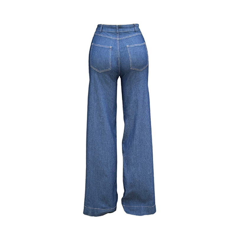 Women's denim bell bottom pants（6065）